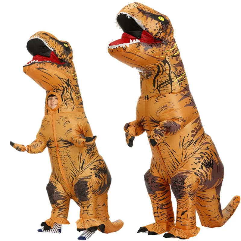 Inflatable Dinosaur Costume Adult - الكبار الاطفال أنيمي ديناصور ازياء بوريم