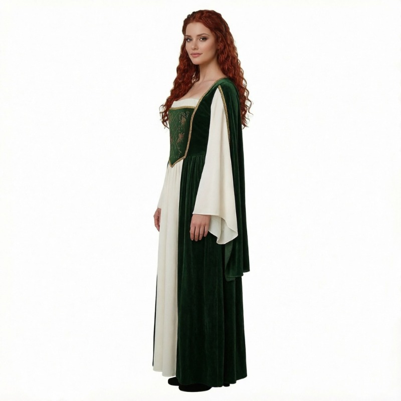 Medieval Renaissance Dress Women - زي تنكري جديد مستوحى من العصور