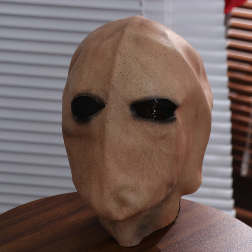 Latex Alien Mask Realistic - قناع سليندرمان للهالوين، قناع غير مطلي