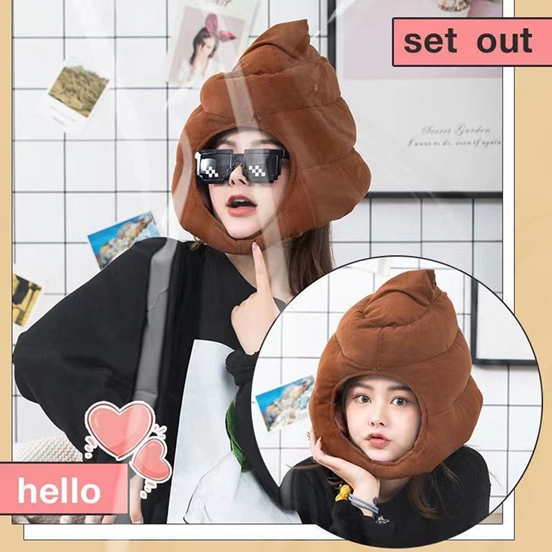 قبعة قطيفة مبتكرة ولطيفة على ش - مراجعة Fake Poop Gag Gift وسعره