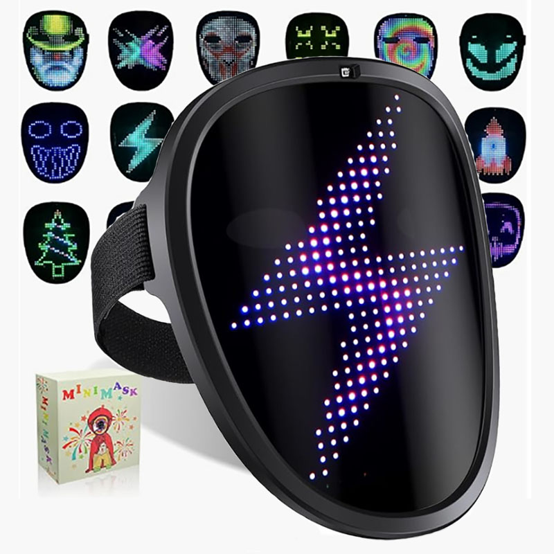 قناع LED مع قناع إضاءة إلكترون - مراجعة Led Purge Mask Halloween وسعره