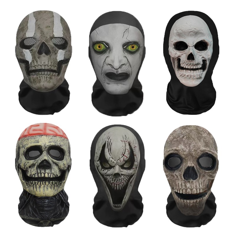 هالوين شبح الوجه 3D قناع بالاك - مراجعة Led Purge Mask Halloween وسعره