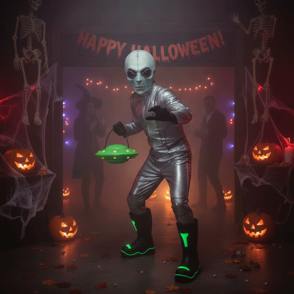 قناع كائن فضائي من مادة اللاتك - مراجعة Latex Alien Mask Realistic وسعره