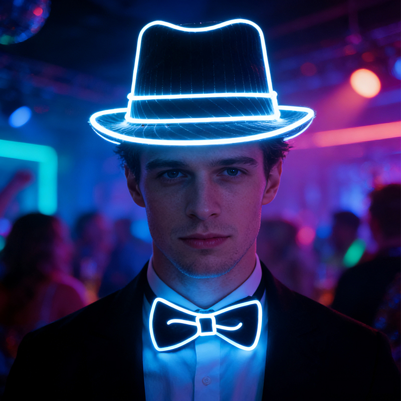 ربطات عنق مضيئة للرجال ، سلك ن - مراجعة Glow In The Dark Party Glasses وسعره