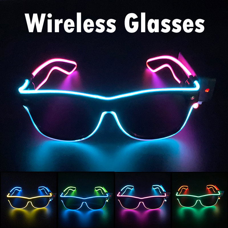 نظارات شمسية LED لاسلكية رائعة - مراجعة Glow In The Dark Party Glasses وسعره